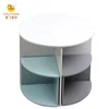 Toffy & Friends kids wooden round table with four stools in solid color design