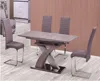 modern extendable with grey paper cover dinning table