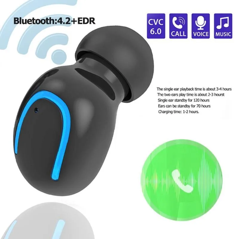 Q13 Tws Wireless In Ear Bt 5.0 Earphone Headphone Mini Stereo Wireless