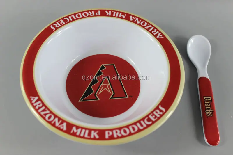 6.5 inch melamine breakfast bowl + spoon oatmeal bowl dinner bowl set