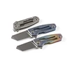 New arrival titanium carbide handle mini folding pocket knife EDC knife with D2 steel blade
