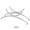 New design top selling metal frame glass top table legs