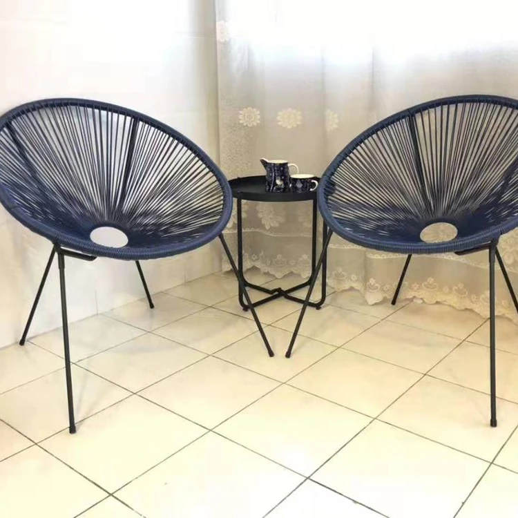 
Wholesale Indoor Outdoor Steel Wicker Patio Acapulco chair 
