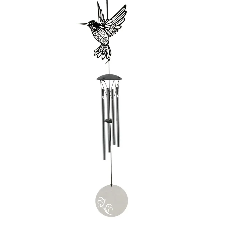 W 5274 New Unique Wall circle Crystal Striker Butterfly Wind Chime