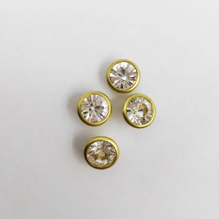7mm Jeans And Leather Decorative Crystal Rhinestone Rivets Buy Metal