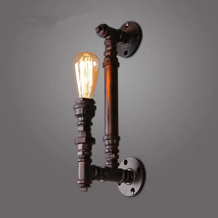 DIY Vintage Wall Lamps Retro industrial METAL PIPE Bulb Art Deco Wall Light Fitting
