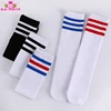 Wholesale School Uniform Baby Girls Tube Socks Children Black / White / Red / Blue Striped Cotton Thin High Socks