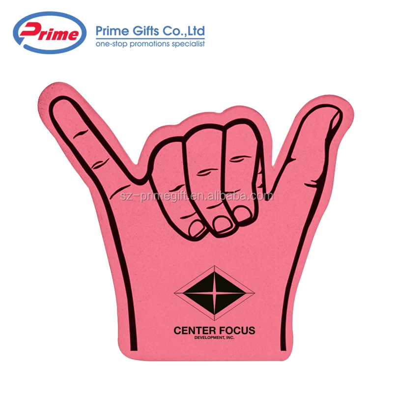 Ecofriendly Cheering Foam Finger Hand With Custom Logo Buy Foam Hand