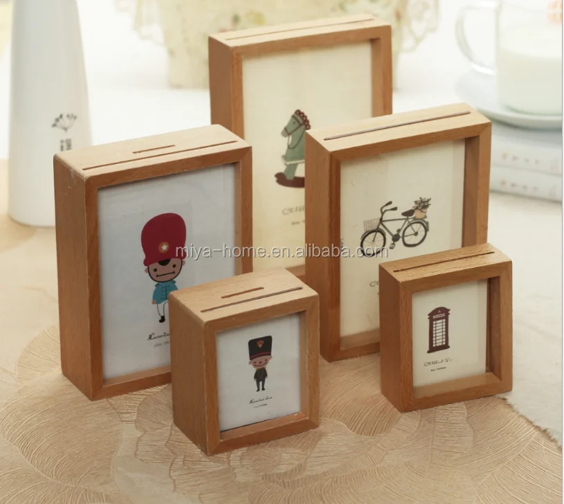 Hot Selling Solid Wood Picture Frame / Creative Woodwork Craft Photo