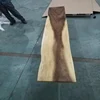 Current stock wood table top steel edge Portugal Factory