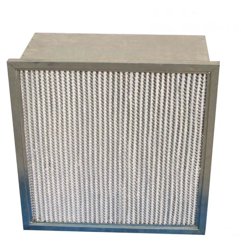 箱式过滤器介质玻璃纤维 610 * 292毫米铝框架深层式 hepa 空气过滤器