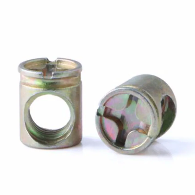 M6*10mm Customized Yellow Zinc Plated Carbon Steel Cross Slotted Barrel