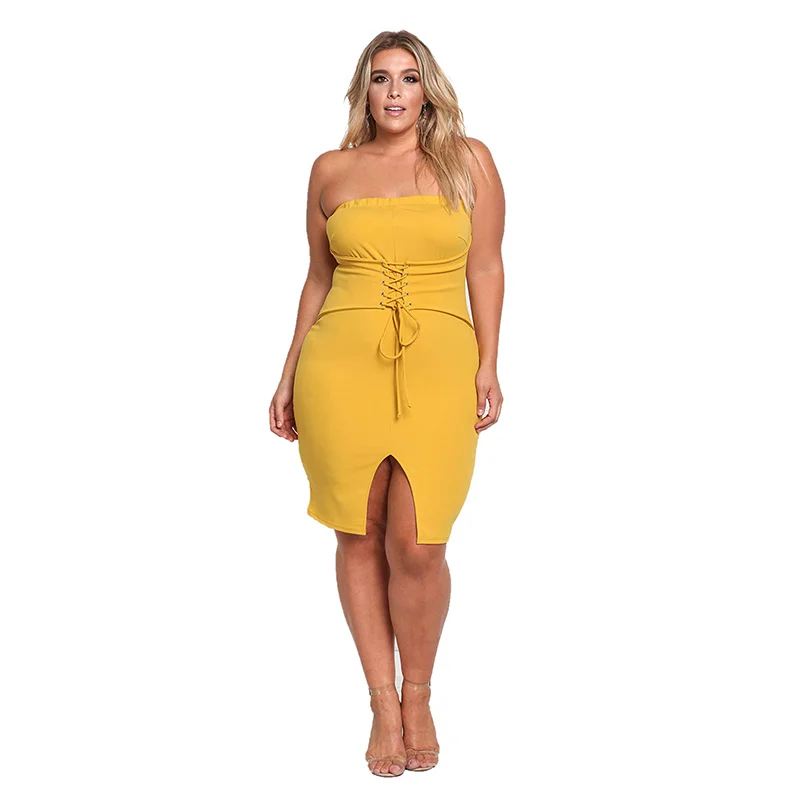 2019 Top Sales Summer Casual Sexy Sleeveless Plus Size  Dress &Skirts for Women