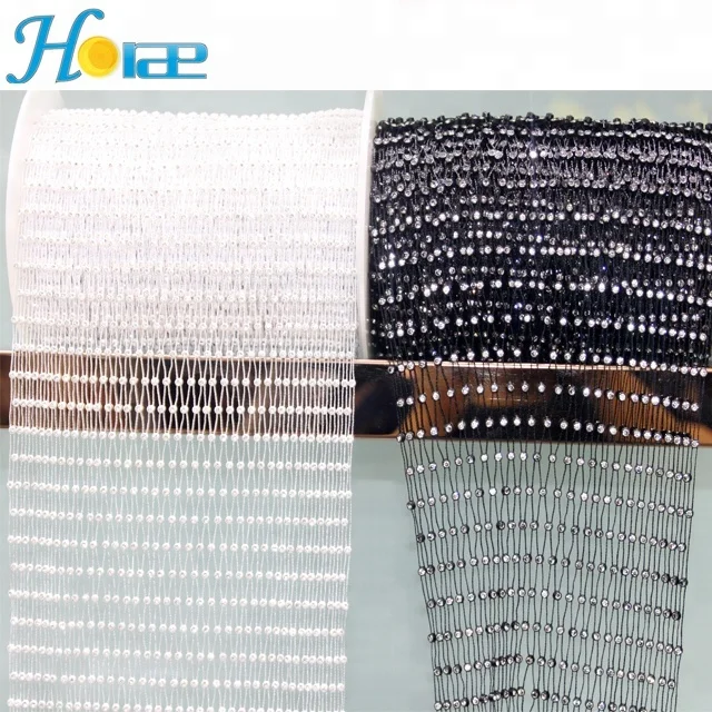 New Sew On Crystal Rhinestone Net Mesh Plastic Rhinestone Mesh Trim For
