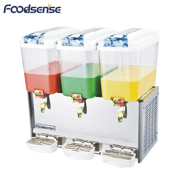 Commercial Electric 12 Months Stainless Steel Automatic 18Lx3 Juice Mixer Dispenser