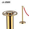 Mirror Polish Golden Post and Rope/Heavy Traffic Post Pedestals