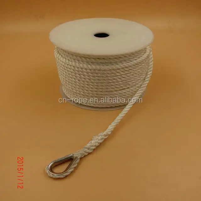 rope colored braided 6mm nylon rope Mooring rope Anchor line