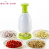 Smile mom Fantastic Plastic V Shape Stainless Steel Fruit Chopper - Hand Onion Chopper With Push System