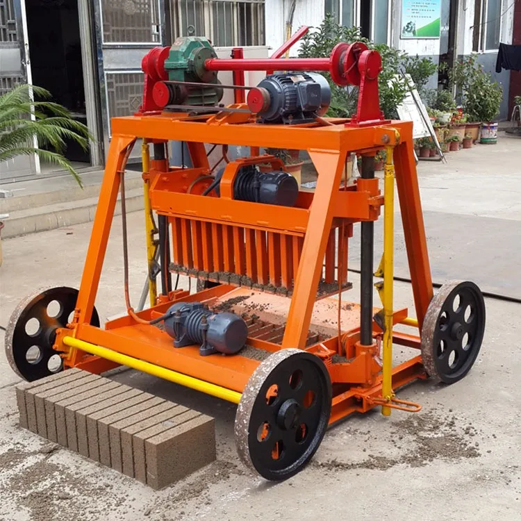 Qmy4-45 Manual Cement Mobile Brick Block Making Machine For Sale - Buy ...