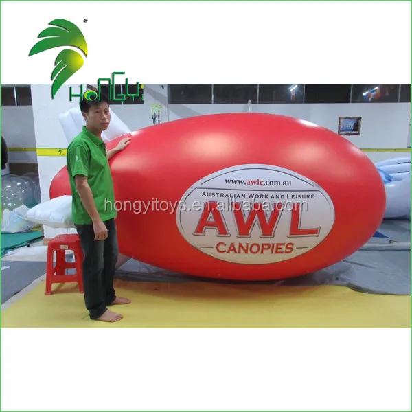 10' Long Inflatable Missile Shape Zeppelin / Inflatable Oblong Balloon