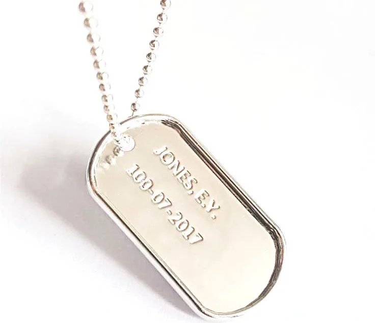 Alloy Metal 2d Dog Tags Bronze Dog Tag For Personal Engraving - Buy 