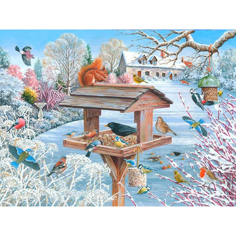 bordado Home Decor 1k 5D Pintura de diamante completa para DIY animales//paisajes Kit de punto de cruz