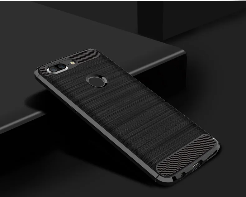 2017 New Arrival Carbon Fiber Tpu case For Oneplus 5t brushed tpu soft cover For Oneplus 5t