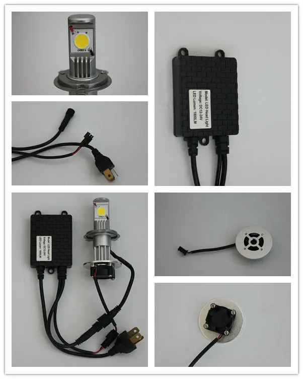 the details of H4 led headlight