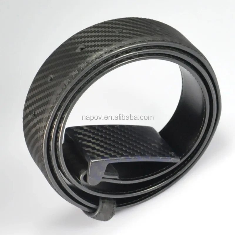 Hot Sale Luxury Carbon Fiber Belts Leather Men Custom Made Carbon Fiber