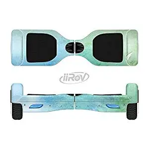 The Subtle Green & Blue Watercolor Full-Body Wrap Skin Kit for the iiRov HoverBoards and other Scooter (HOVERBOARD NOT INCLUDED)