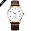 Fashion trendy slim tone mesh leather band watch