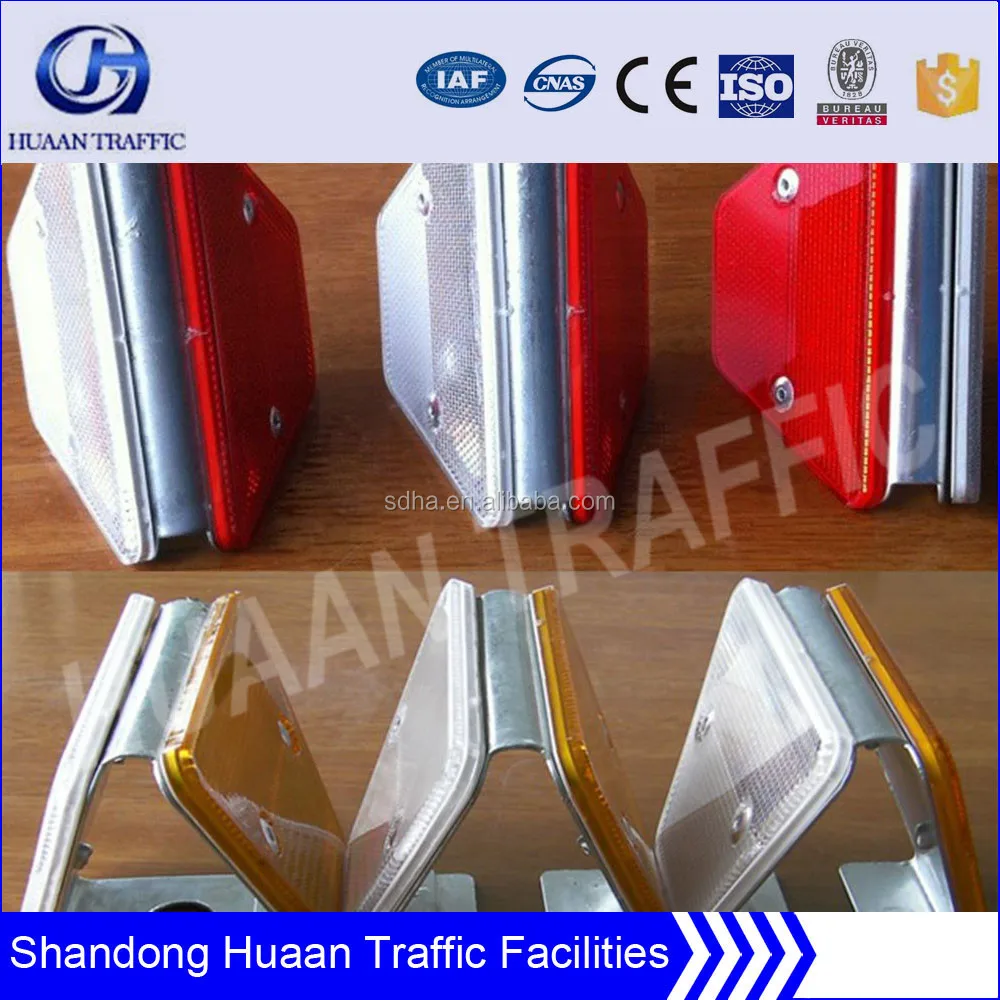 highway crash barrier guardrail accessory reflector