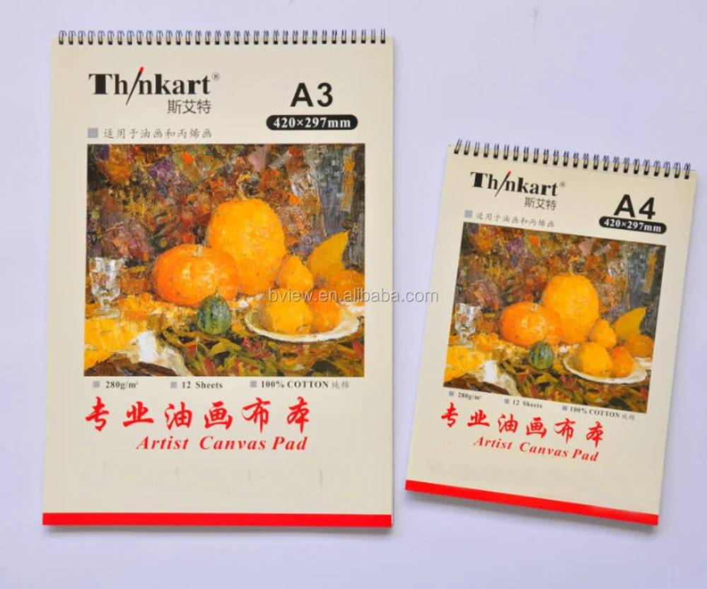 Best 잘 팔리는 A3 Size Canvas 종이 와 나선형 대 한 Artist - Buy Canvas Pad A3 ...