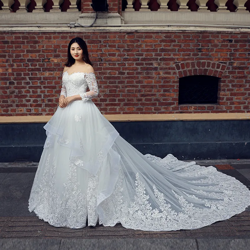 white marriage dress