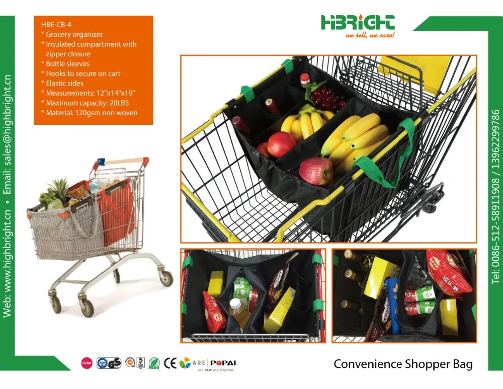 Supermarket Shopping Reusable Grocery Cart Bags Buy Grocery Cart Bags