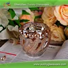 Wholesale globe copper plating mercury glass candle holders