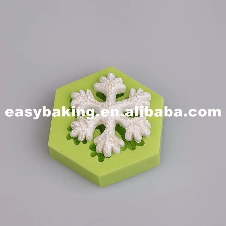 Food Grade Snowflake Silicone Molds for cake decorating