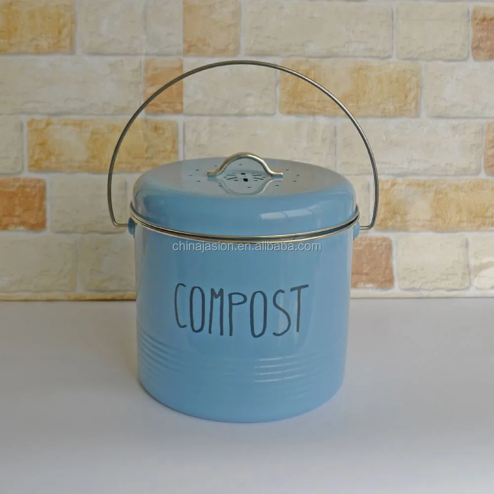 Kitchen Compost Waste Recycling Caddy Bin Metal Compost Food Bin Buy