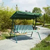 Camping steel with cushion swing chair three seats garden patio outdoor swing
