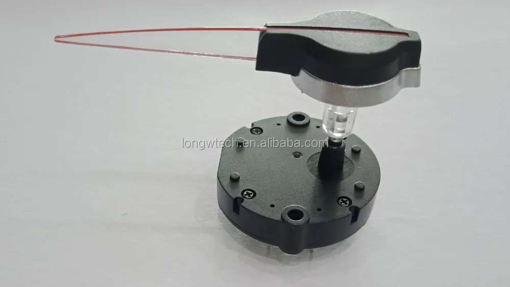 NOS Qty 1 Needle Pointer Instrument Gauge Meter Clear Orange 1-1/8 Long