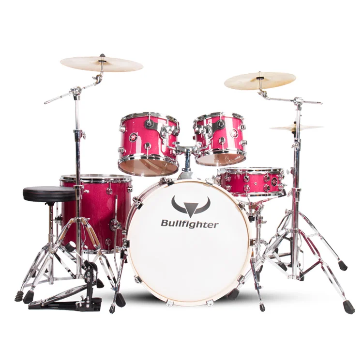 Bullfighter Wholesale custom  professional 5pcs PVC jazz drum set Musical Instrument
