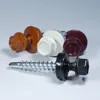 Powder Painted Head Indented Hex Washer Head Bonded Washer ASD Thread No.1 Reduce Point Roofing Self Drilling Screw