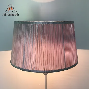 Custom Round Lampshade Pale Pink Side Pleated Desk Lamp Shade For Home Pendant Ceiling Lamp Buy Round Lampshade Desk Lamp Shade Pleated Desk Lamp