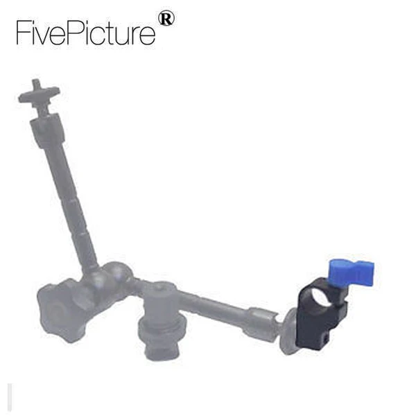 15mm Rod Clamp Support Rail System 14-20 Thread Red Knob for DLSR Camera Rig Cage Baseplate Foto Kit (8).jpg
