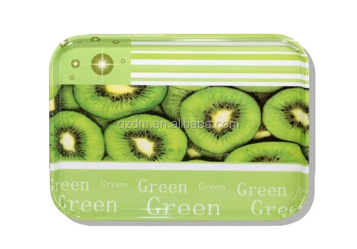 Kiwi Fruit Print Melamine Rectangle Tray For Decoration
