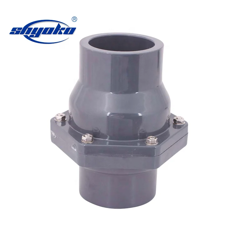 PVC vertical check valve water stop valve swing non return mini spring