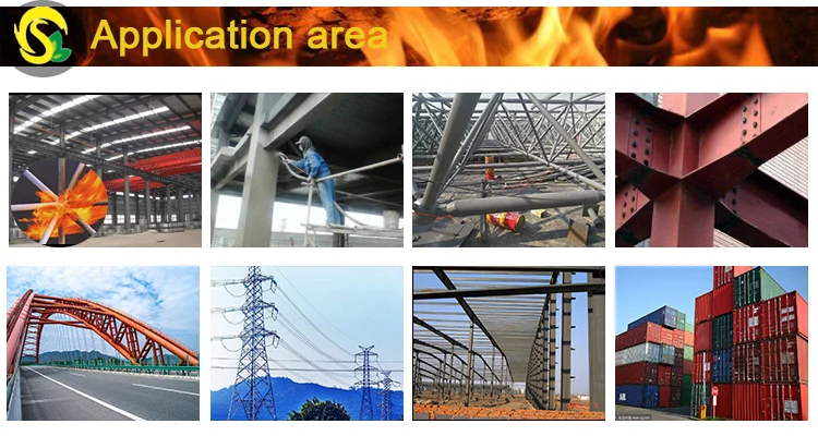 MSDS Certificate steel beam fireproofing paint, intumescent paint steel fire protection, fire rated spray paint