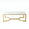 Living Room 201 Stainless Steel Frame 20mm Marble Top Simple Design Center Table