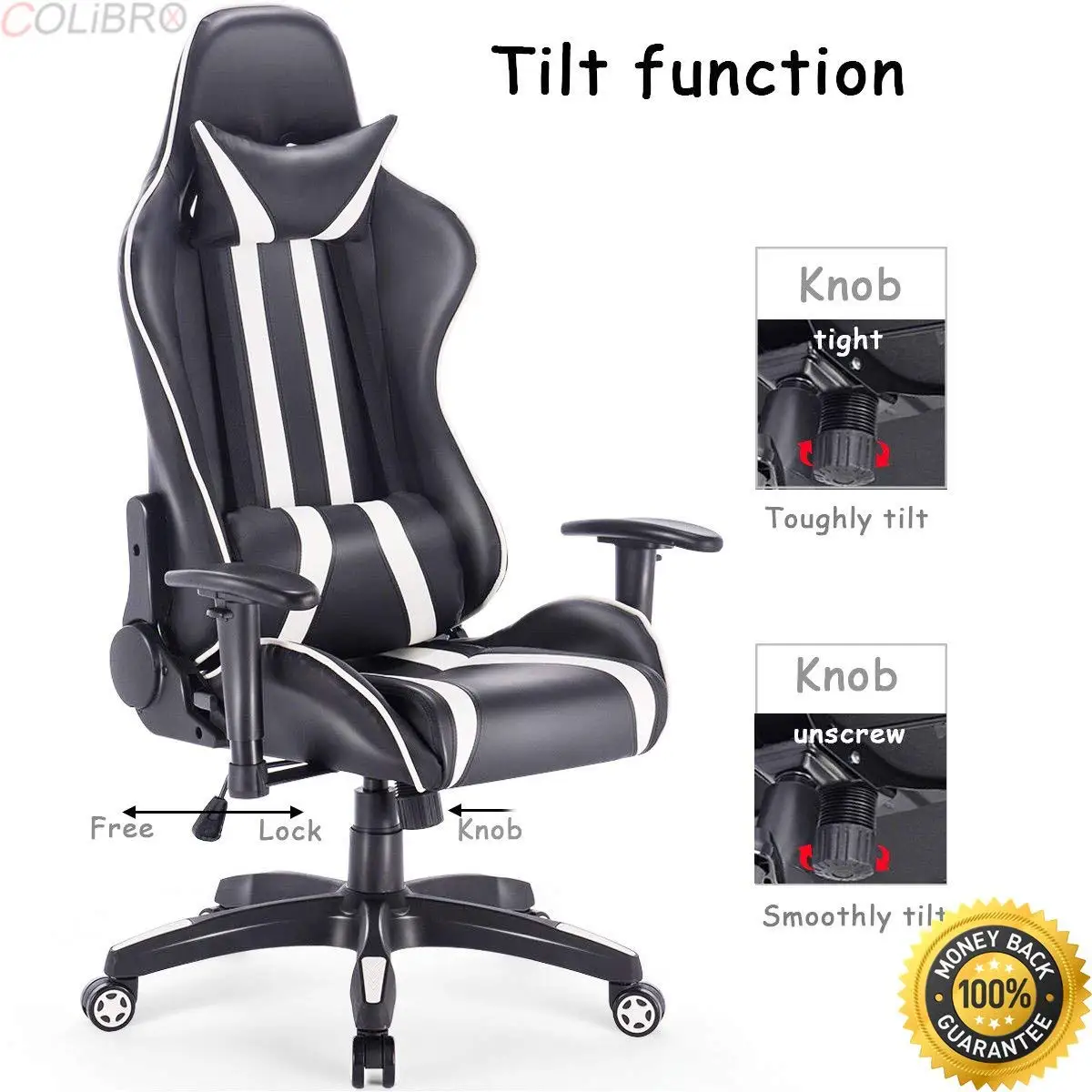 Gaming Tilt Swivel High Back Leather Office Executive Chair | Gaming Chair