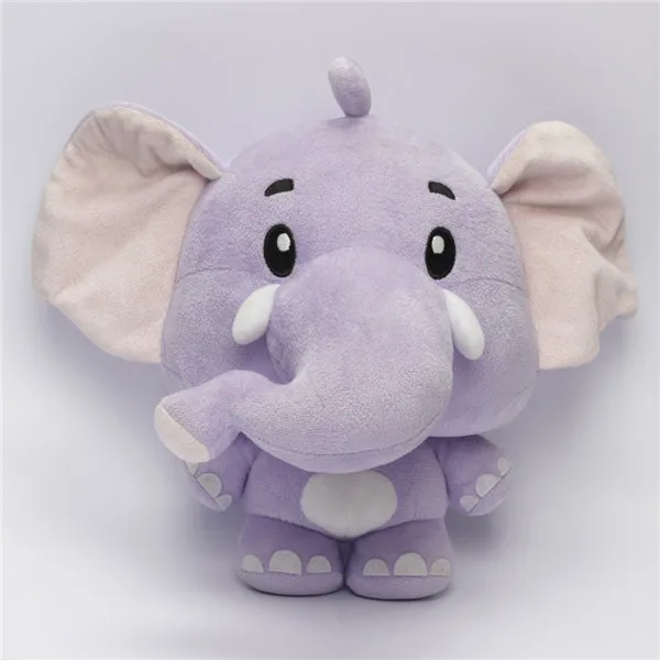 stuffed purple elephant